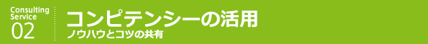 コンピテンシーの活用　ノウハウとコツの共有